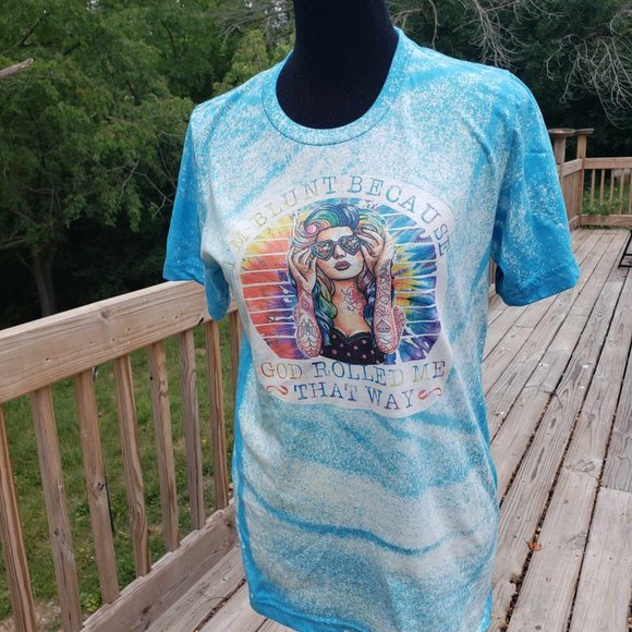2X I'M BLUNT BECAUSE GOD ROLLED ME THAT WAY T-SHIRT - Picture 1 of 7